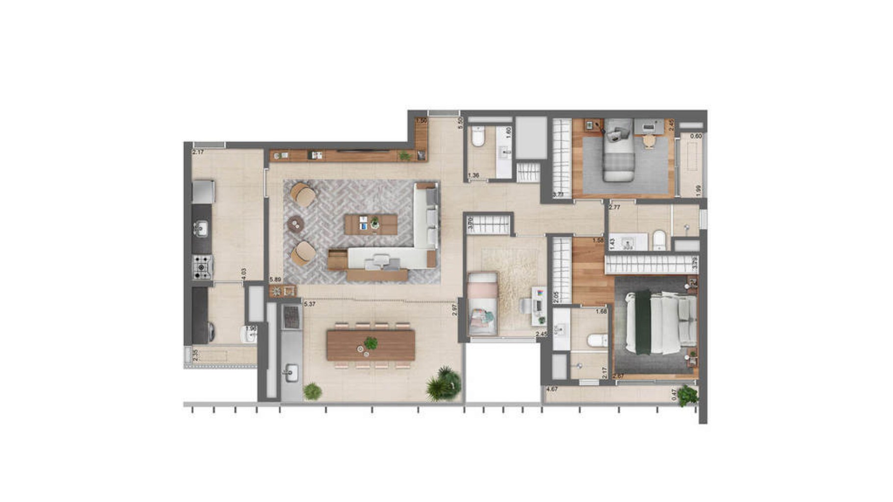 Apartamento, 3 quartos, 124 m² - Foto 29