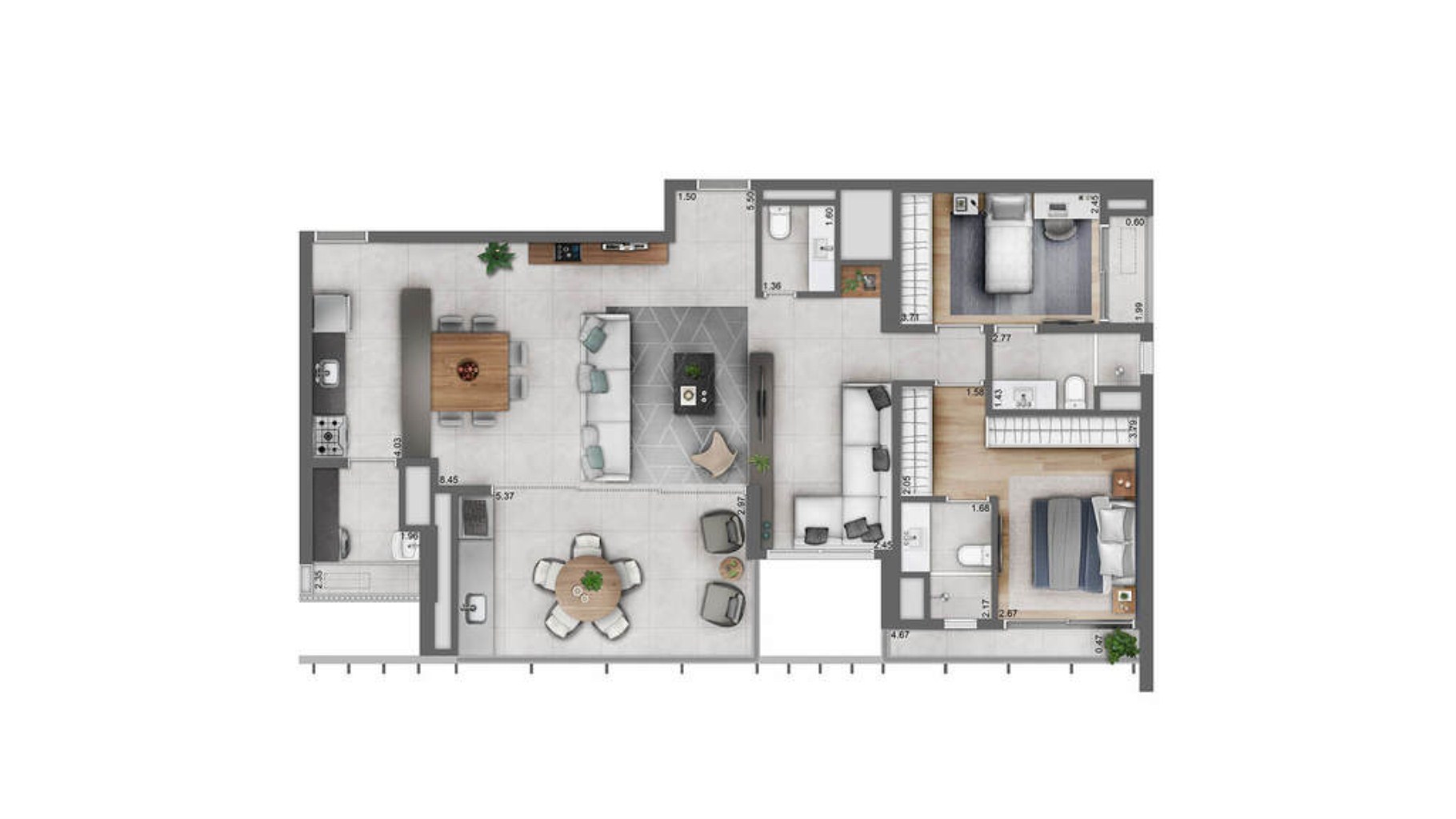 Apartamento, 3 quartos, 124 m² - Foto 30