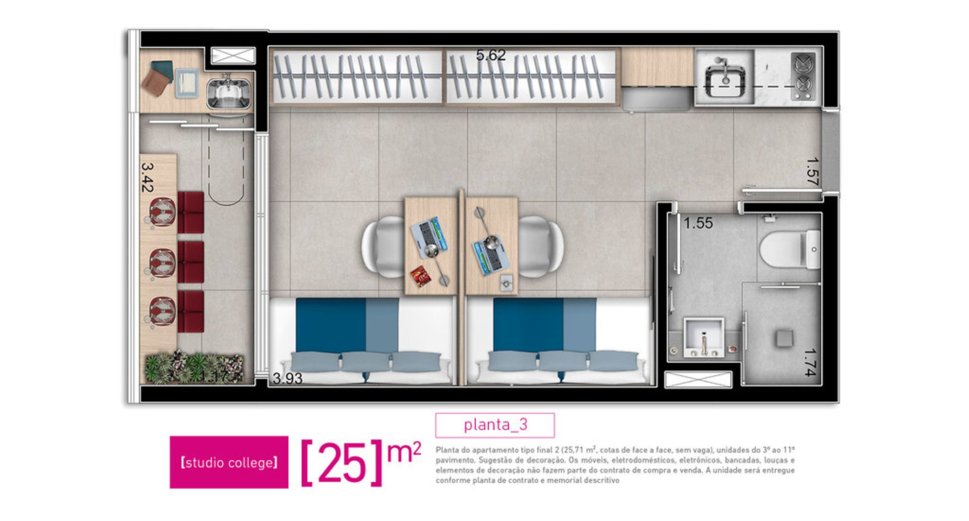 Apartamento, 1 quarto, 26 m² - Foto 13