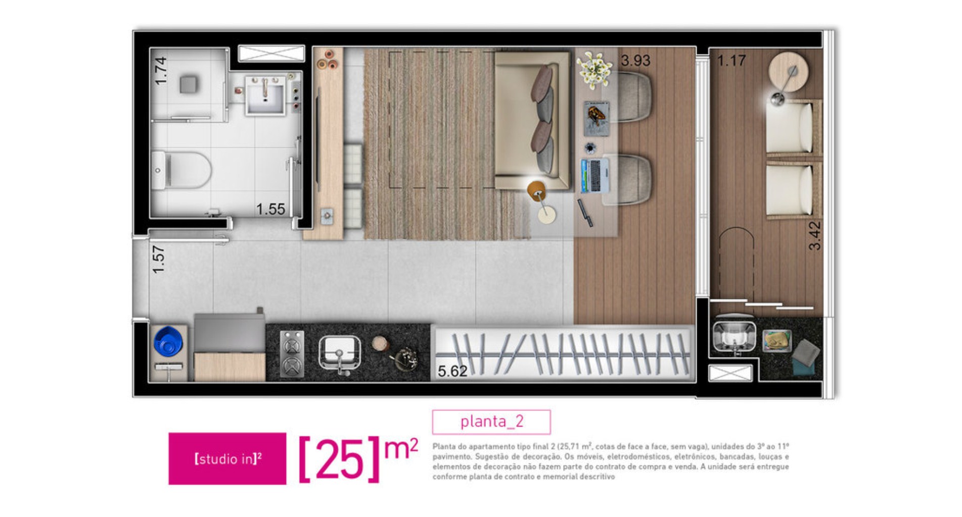 Apartamento, 1 quarto, 44 m² - Foto 12
