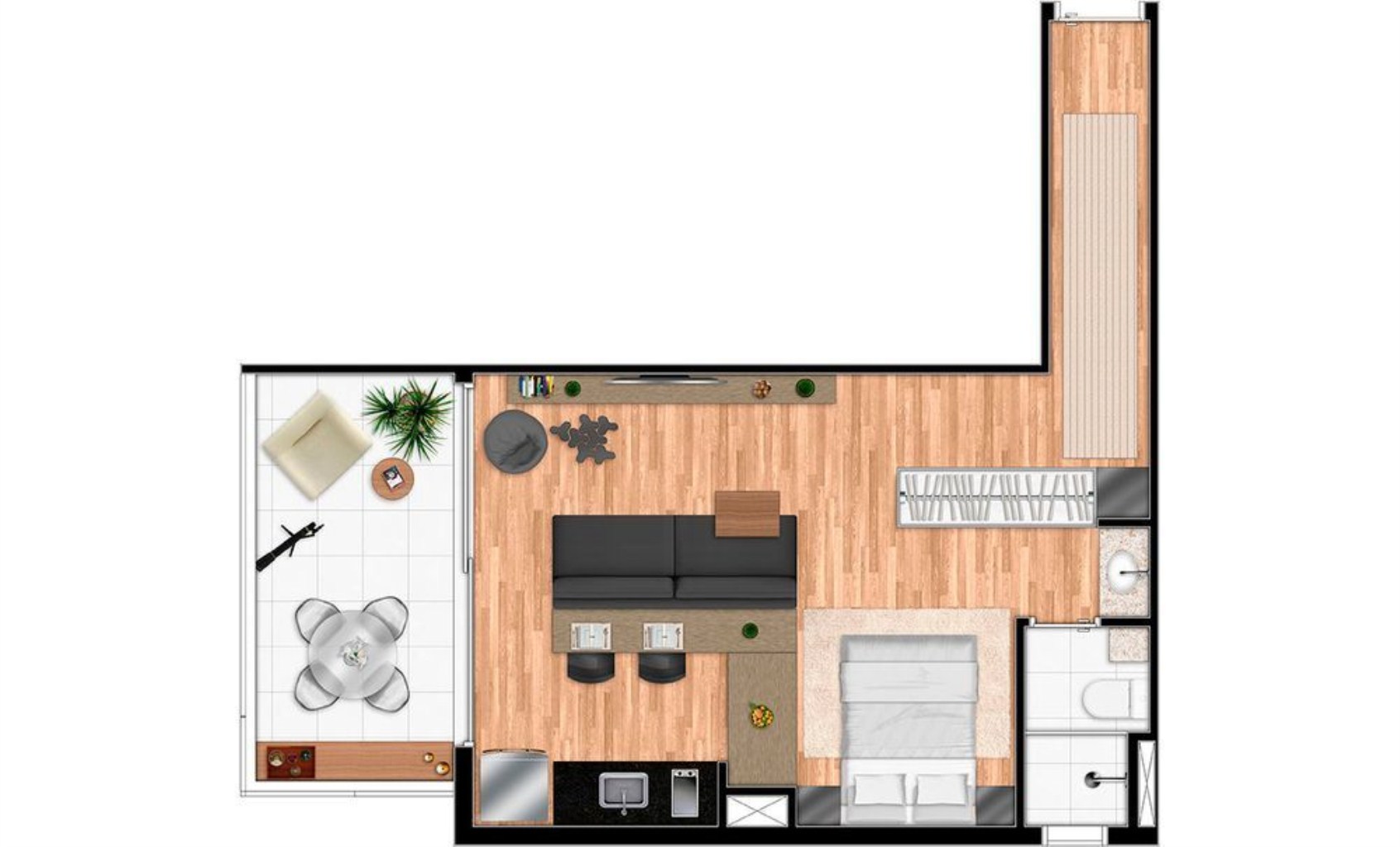 Apartamento, 1 quarto, 42 m² - Foto 17