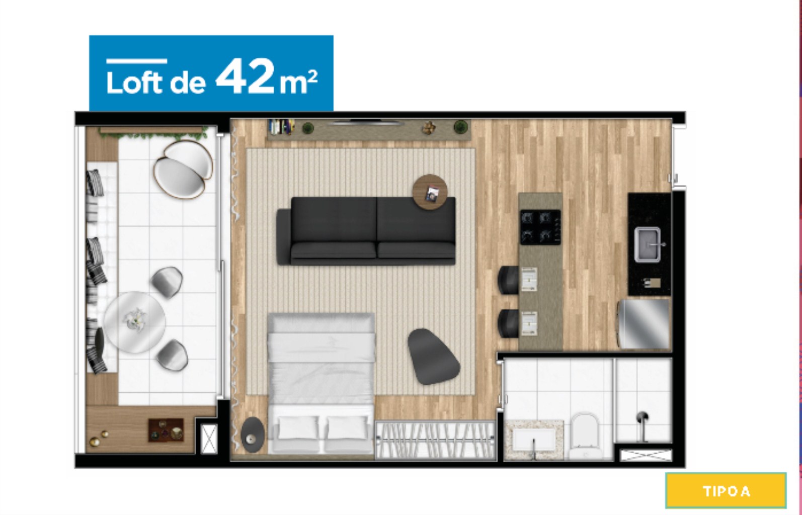 Apartamento, 1 quarto, 53 m² - Foto 15