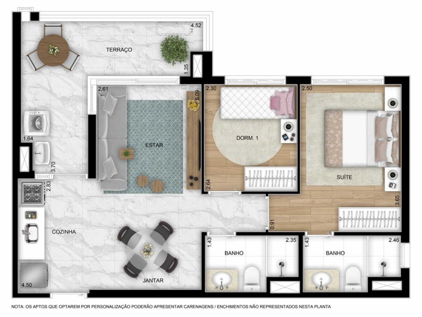 Apartamento, 2 quartos, 62 m² - Foto 15
