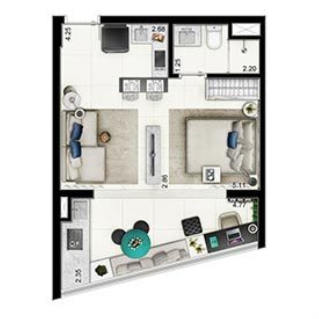 Apartamento, 1 quarto, 39 m² - Foto 33