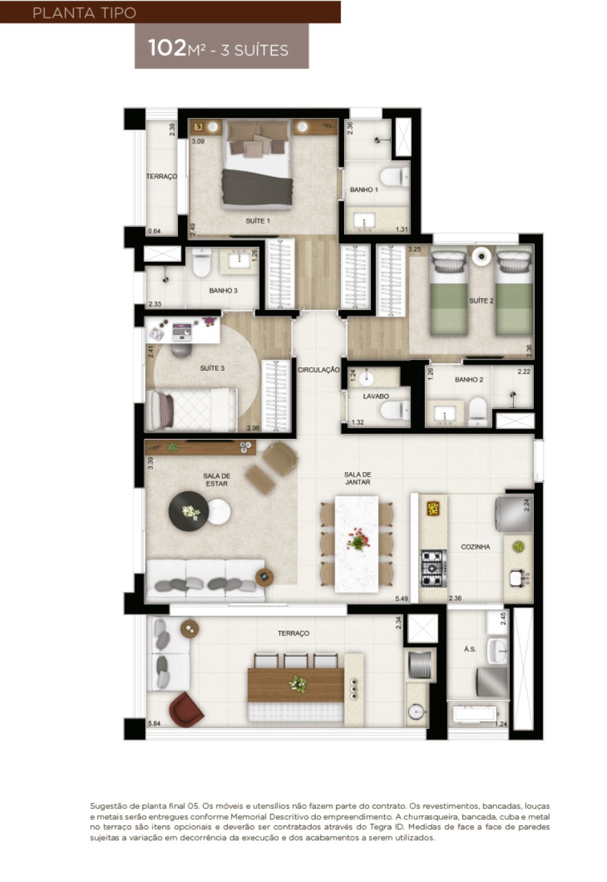 Apartamento, 3 quartos, 103 m² - Foto 25