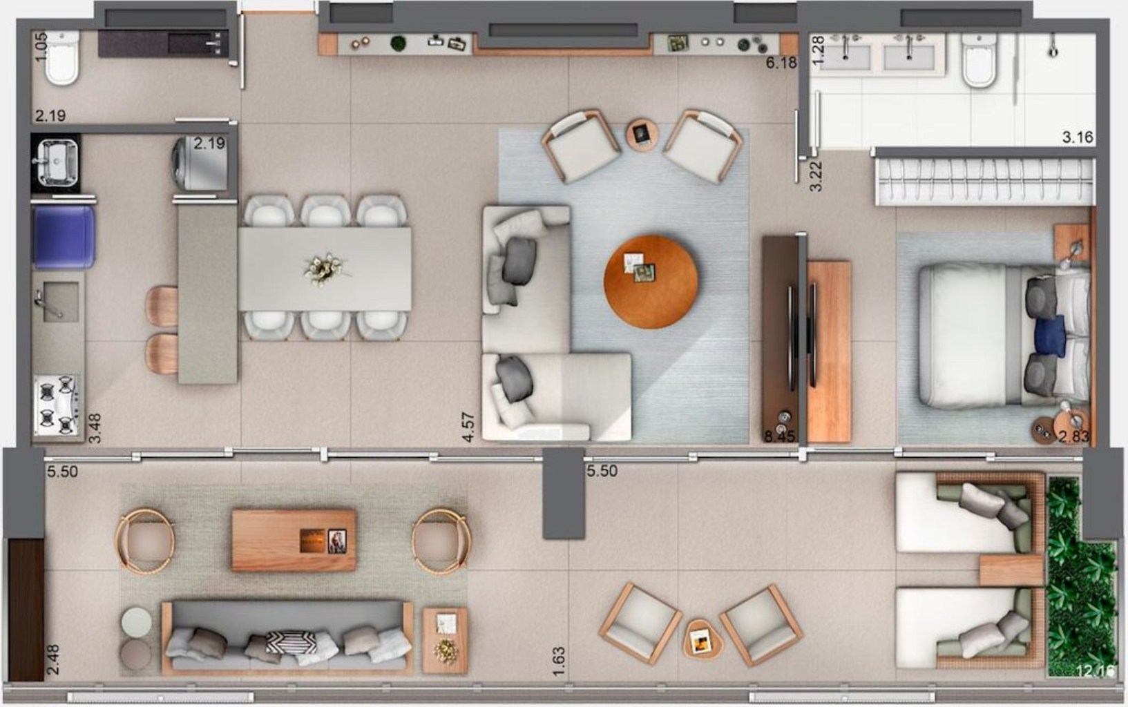 Apartamento, 1 quarto, 49 m² - Foto 38