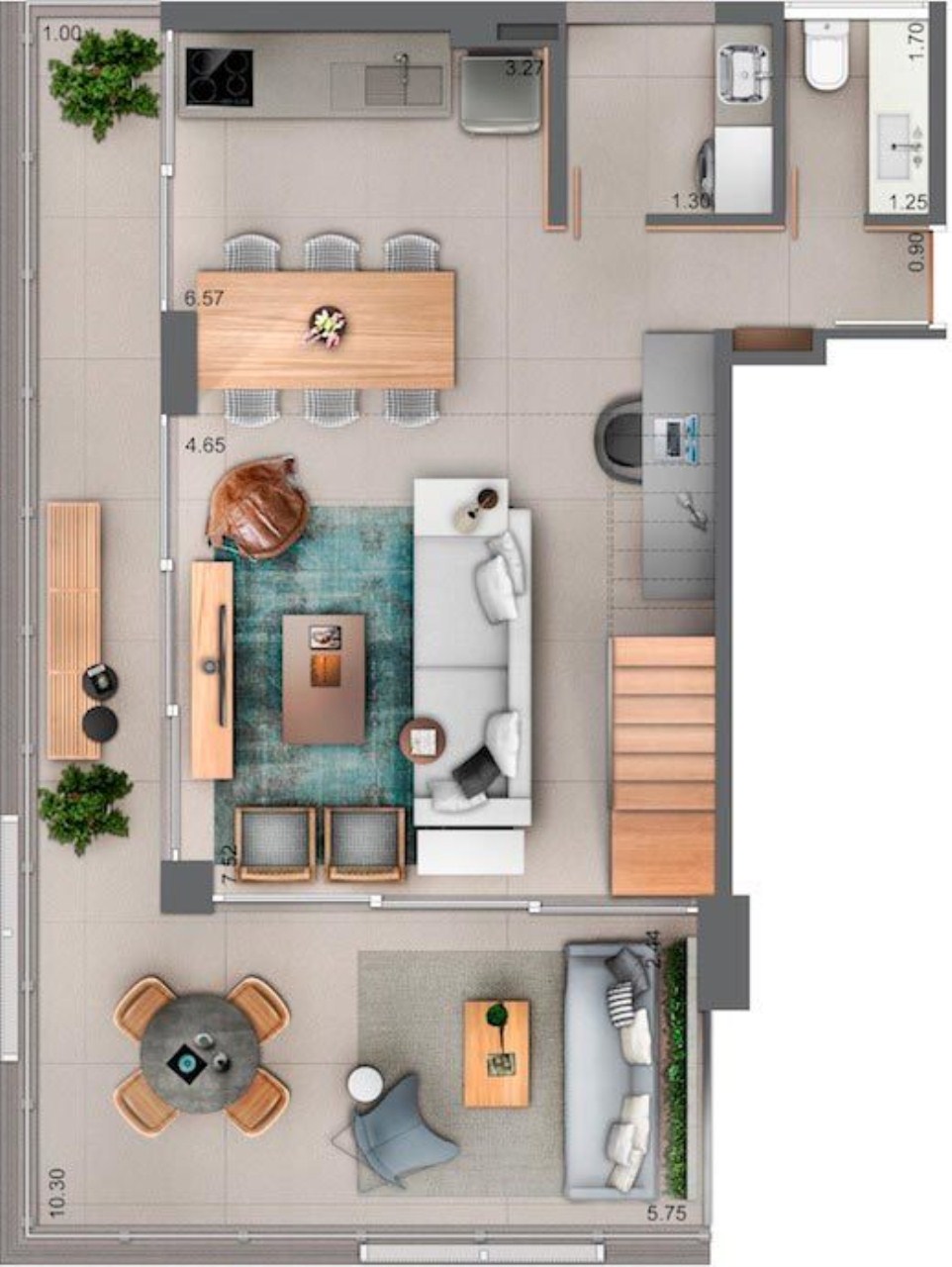 Apartamento, 1 quarto, 49 m² - Foto 40