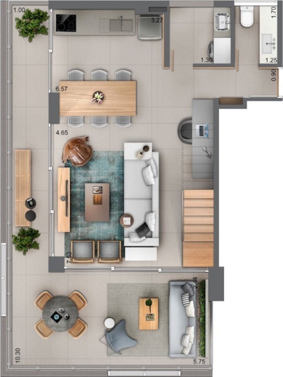 Apartamento, 1 quarto, 49 m² - Foto 42