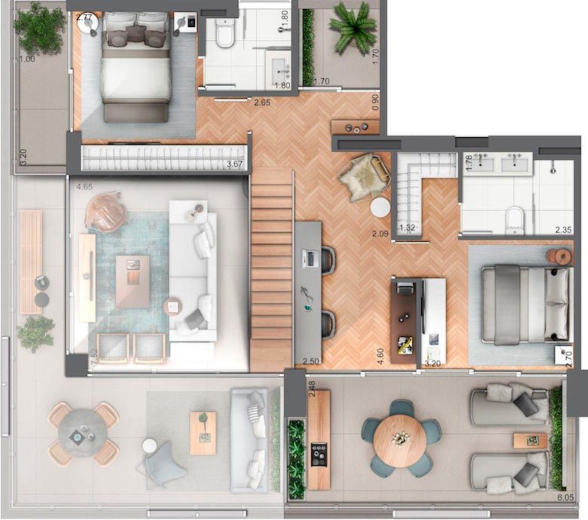 Apartamento, 1 quarto, 49 m² - Foto 44
