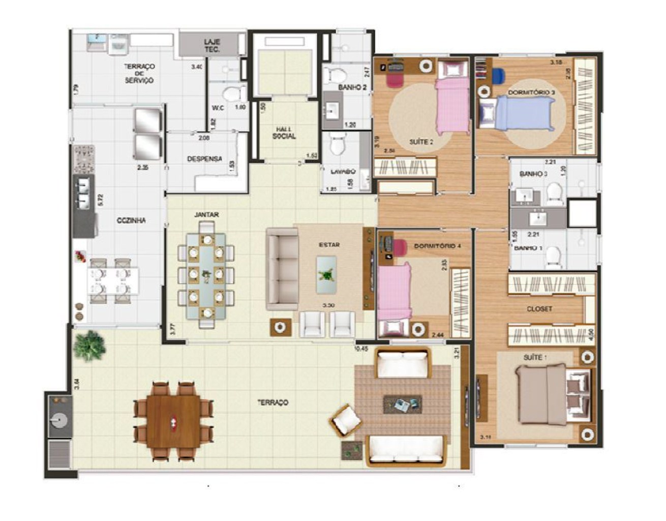 Apartamento, 4 quartos, 164 m² - Foto 17