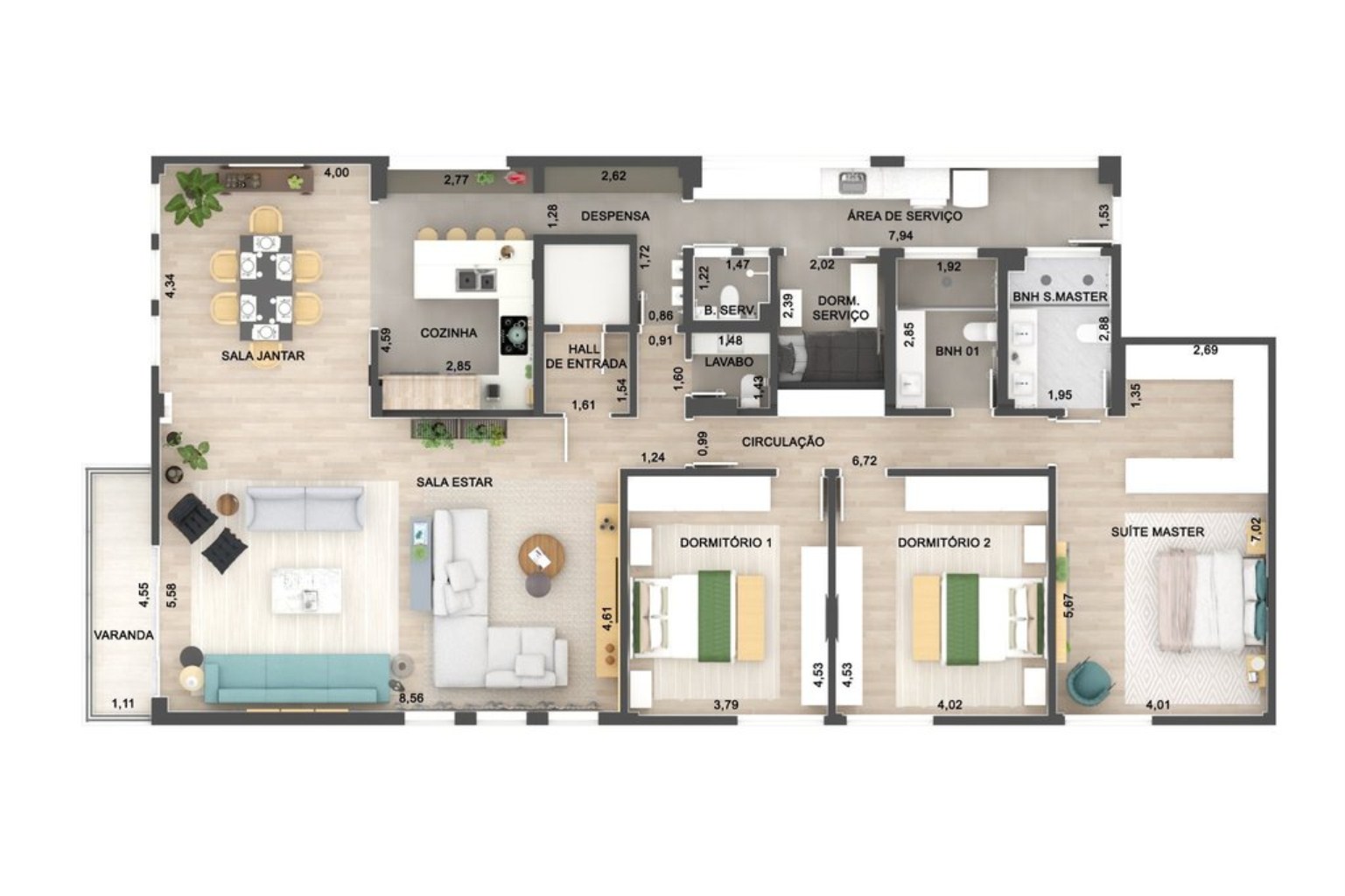 Apartamento, 3 quartos, 222 m² - Foto 9