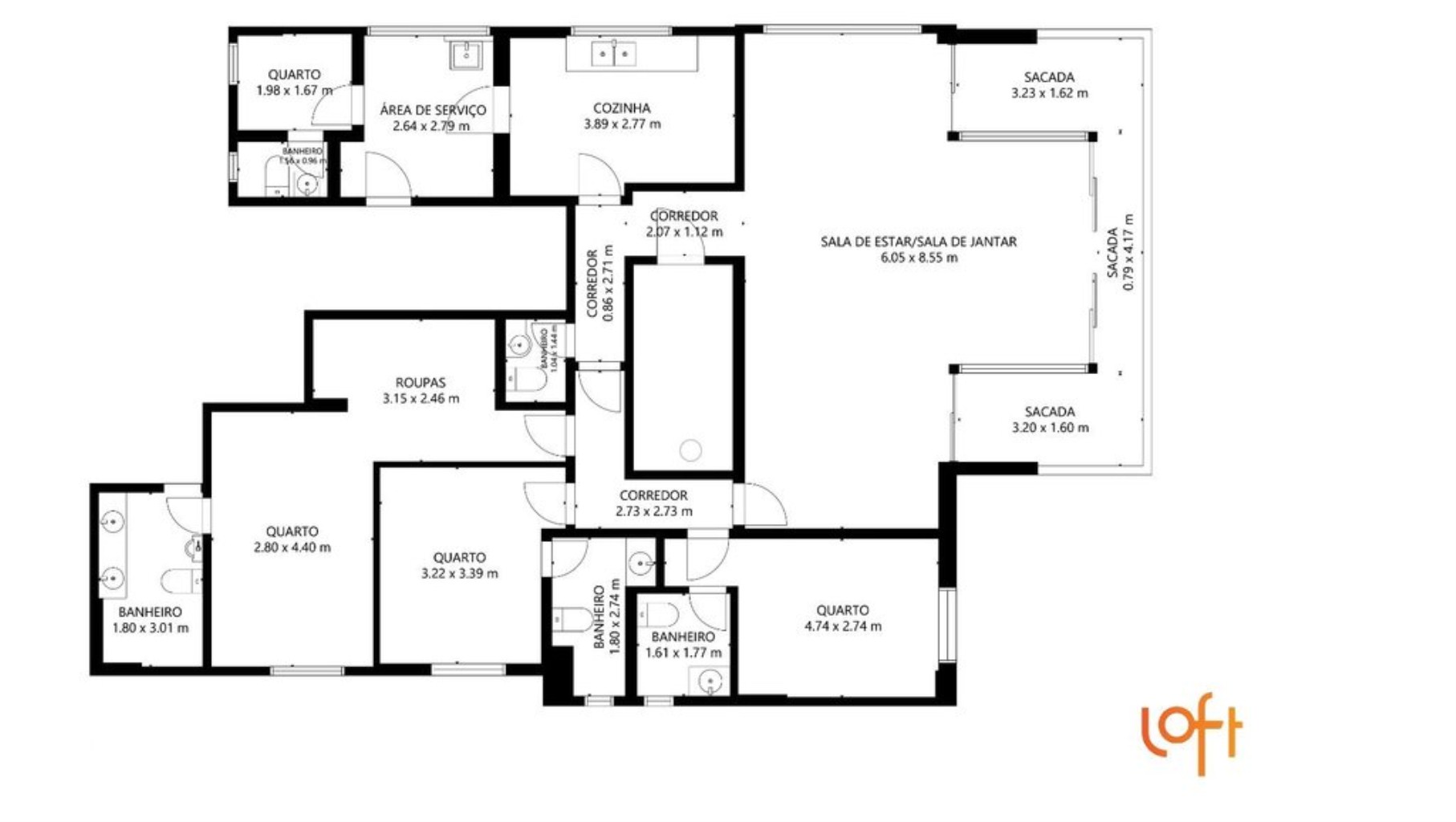 Apartamento, 3 quartos, 161 m² - Foto 9