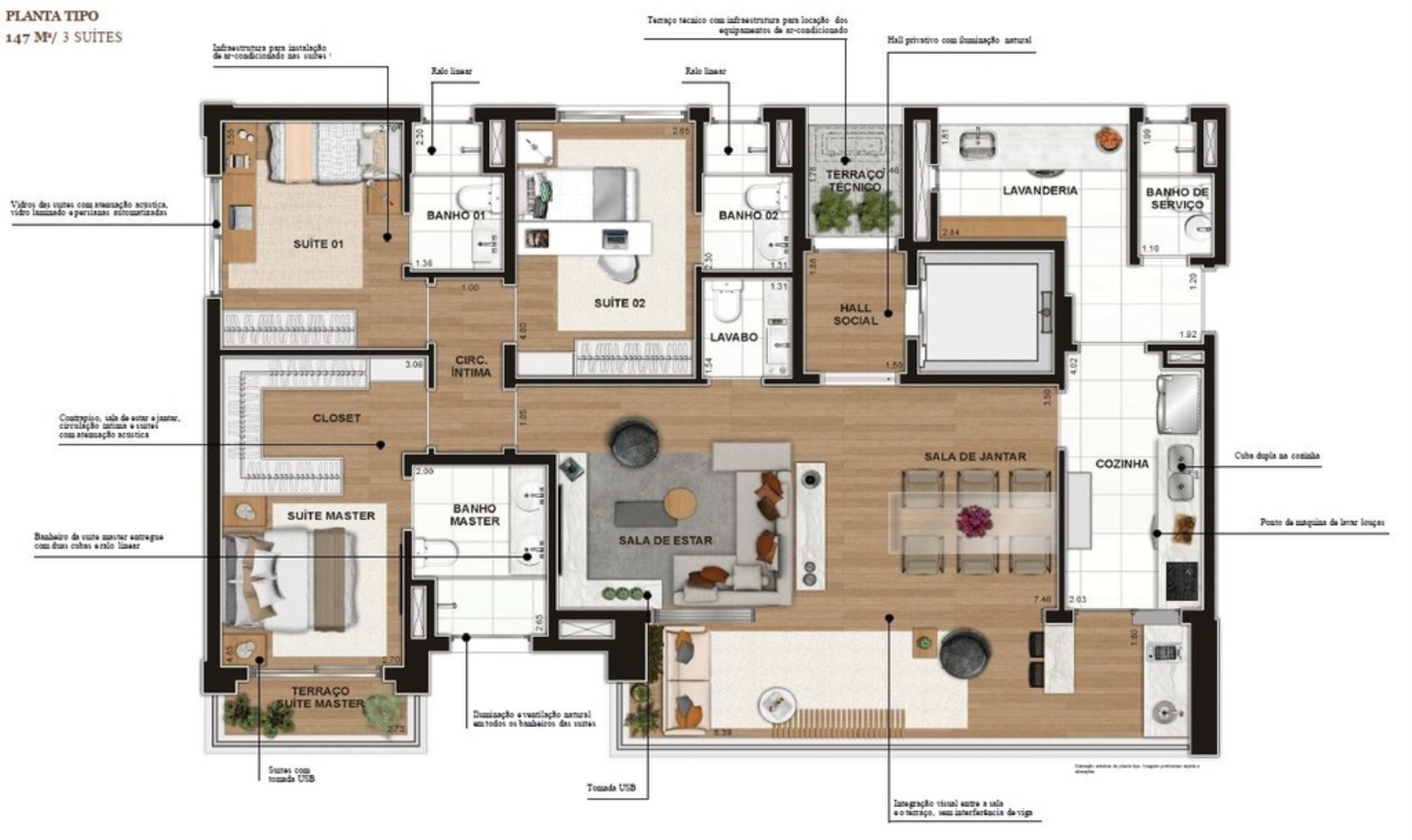 Apartamento, 3 quartos, 207 m² - Foto 11