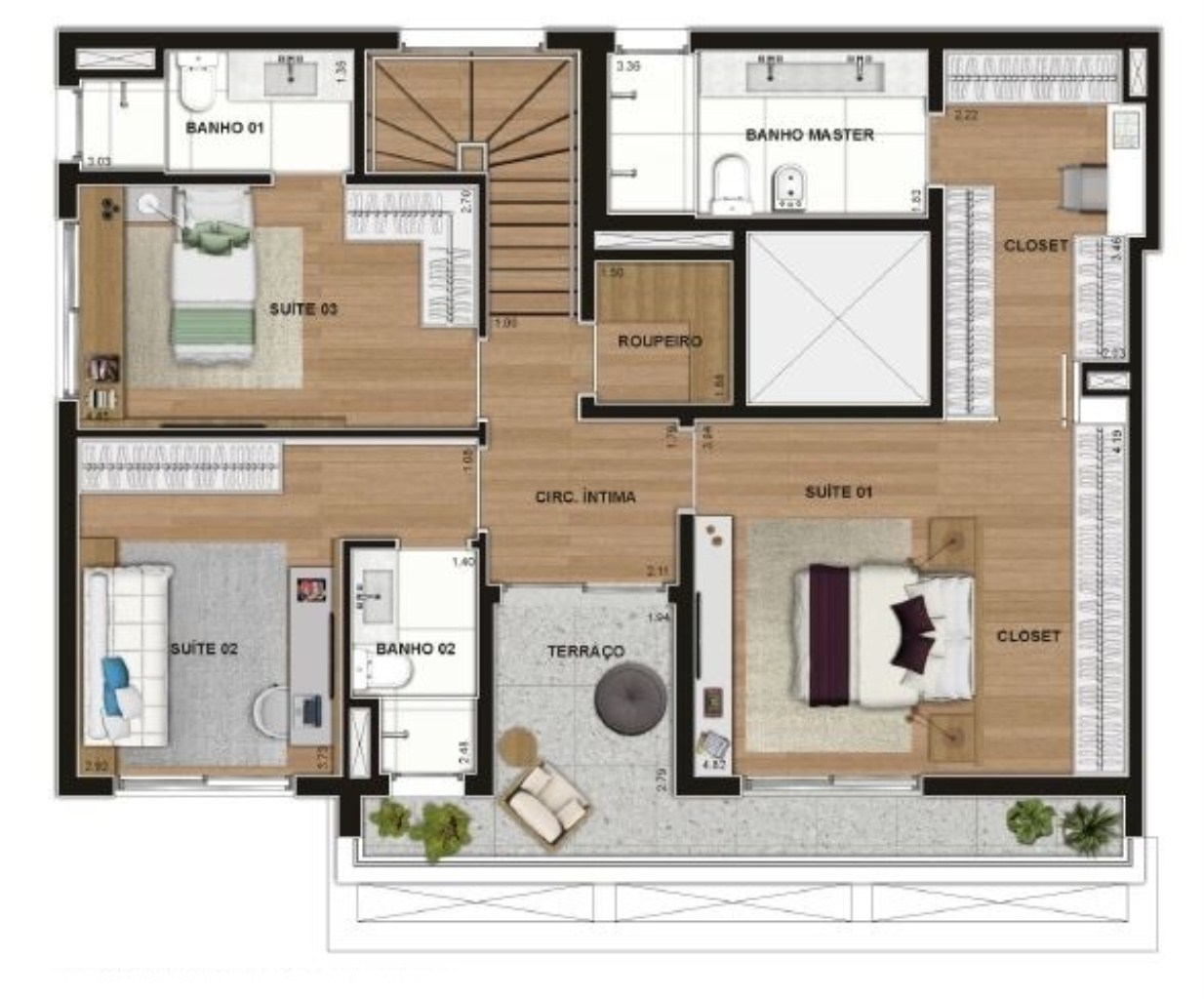 Apartamento, 3 quartos, 207 m² - Foto 15