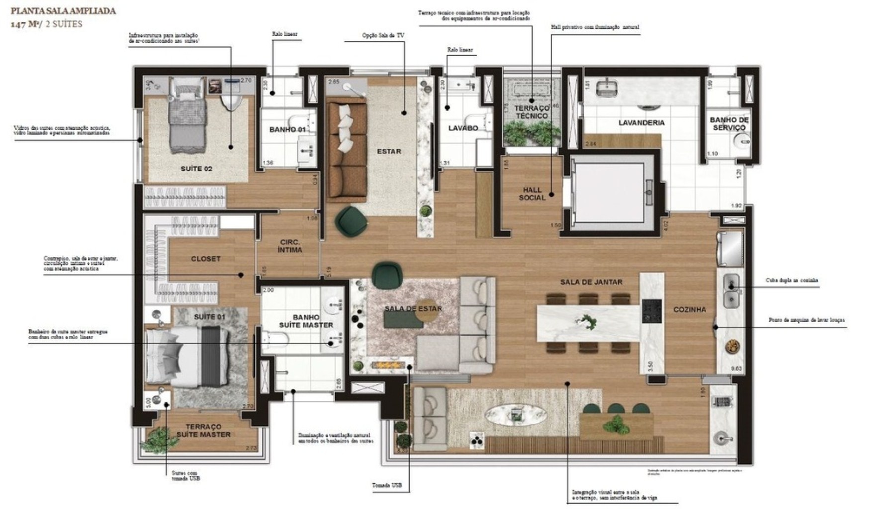 Apartamento, 3 quartos, 147 m² - Foto 12