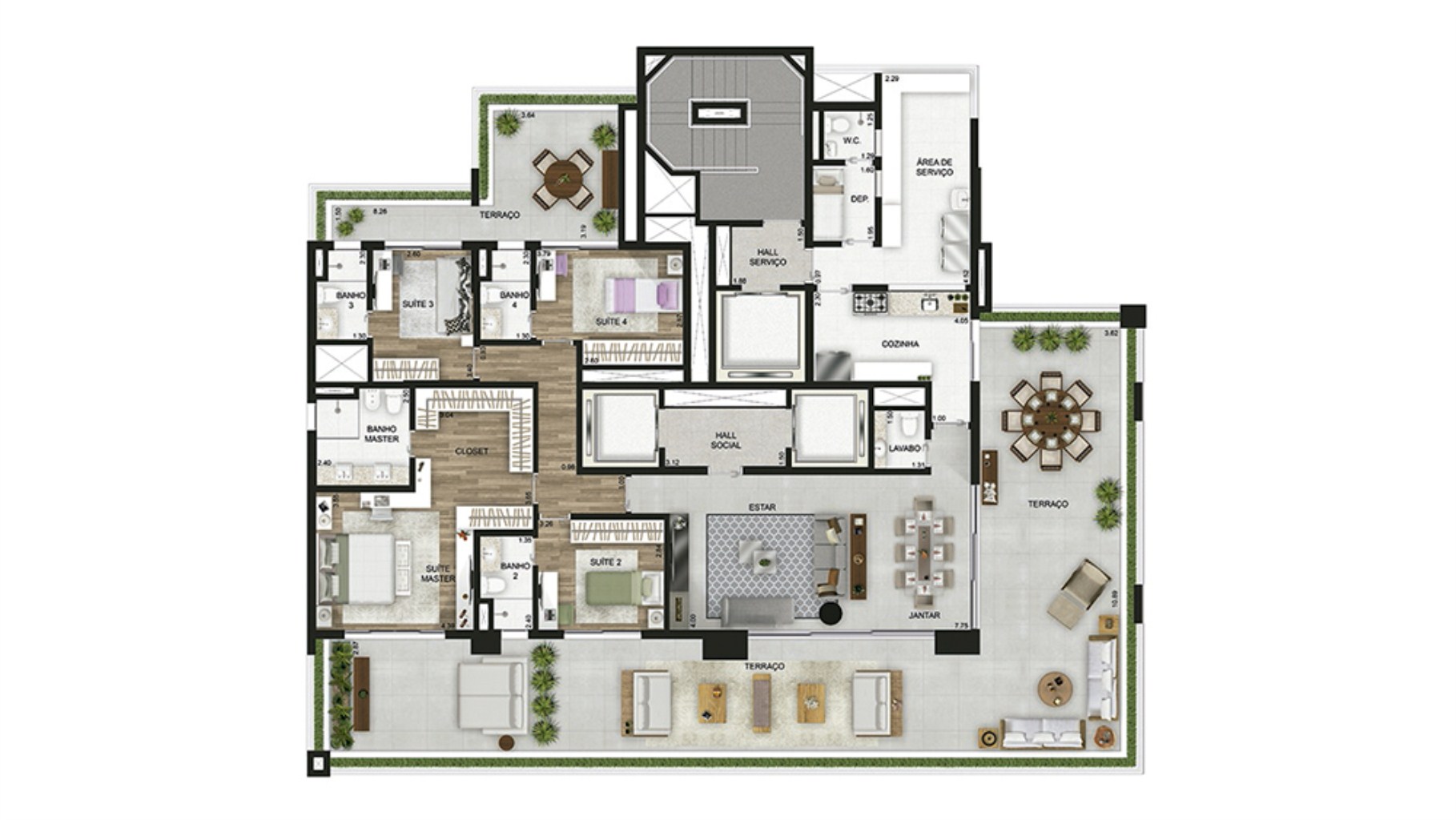 Apartamento, 3 quartos, 234 m² - Foto 8