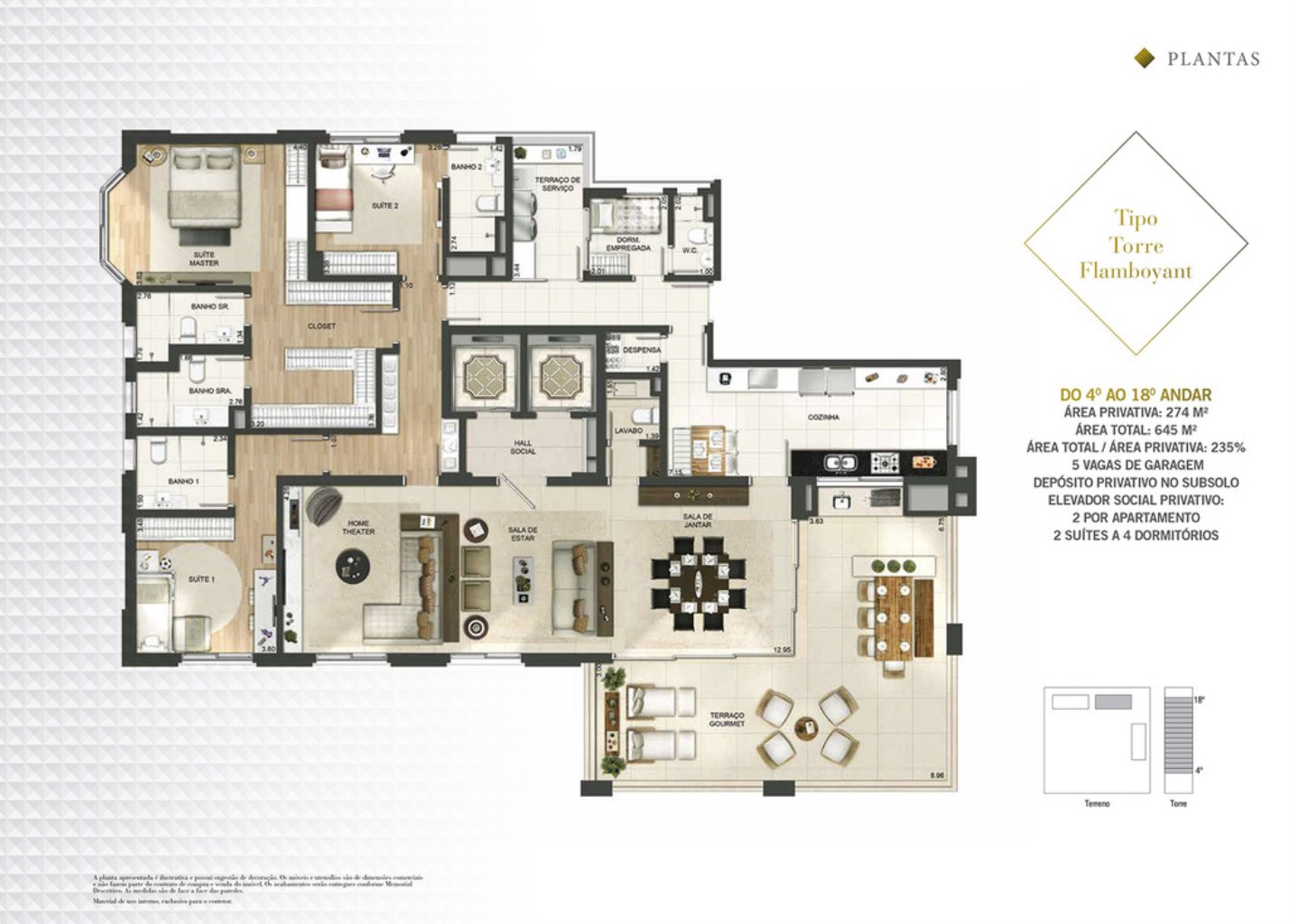 Apartamento, 4 quartos, 349 m² - Foto 50