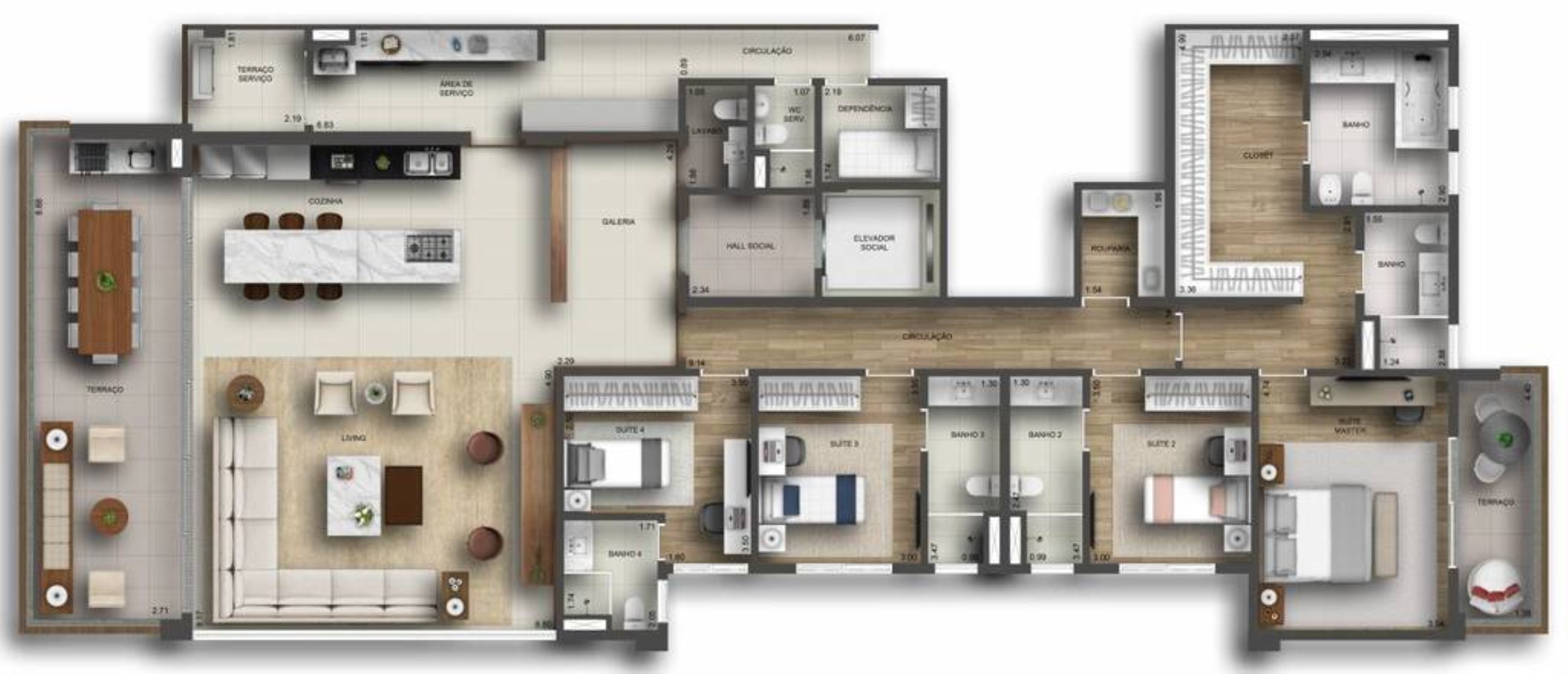 Apartamento, 4 quartos, 278 m² - Foto 15