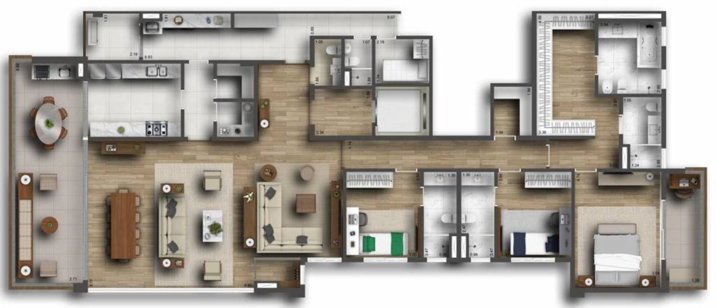 Apartamento, 4 quartos, 278 m² - Foto 16