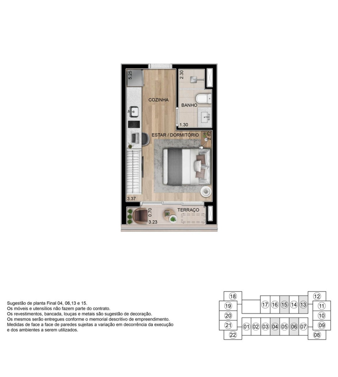 Apartamento, 1 quarto, 24 m² - Foto 10