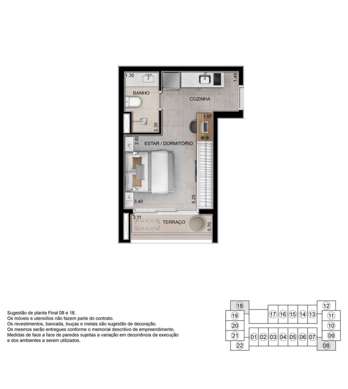Apartamento, 1 quarto, 24 m² - Foto 11