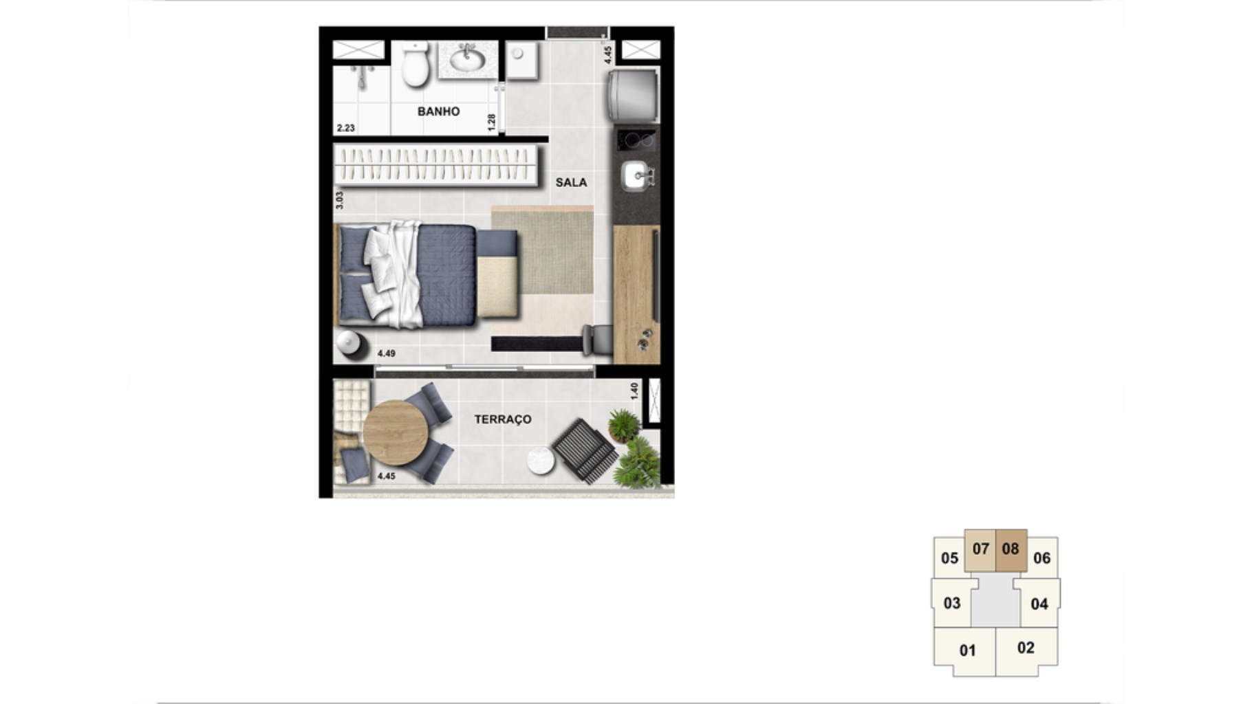 Apartamento, 2 quartos, 65 m² - Foto 16
