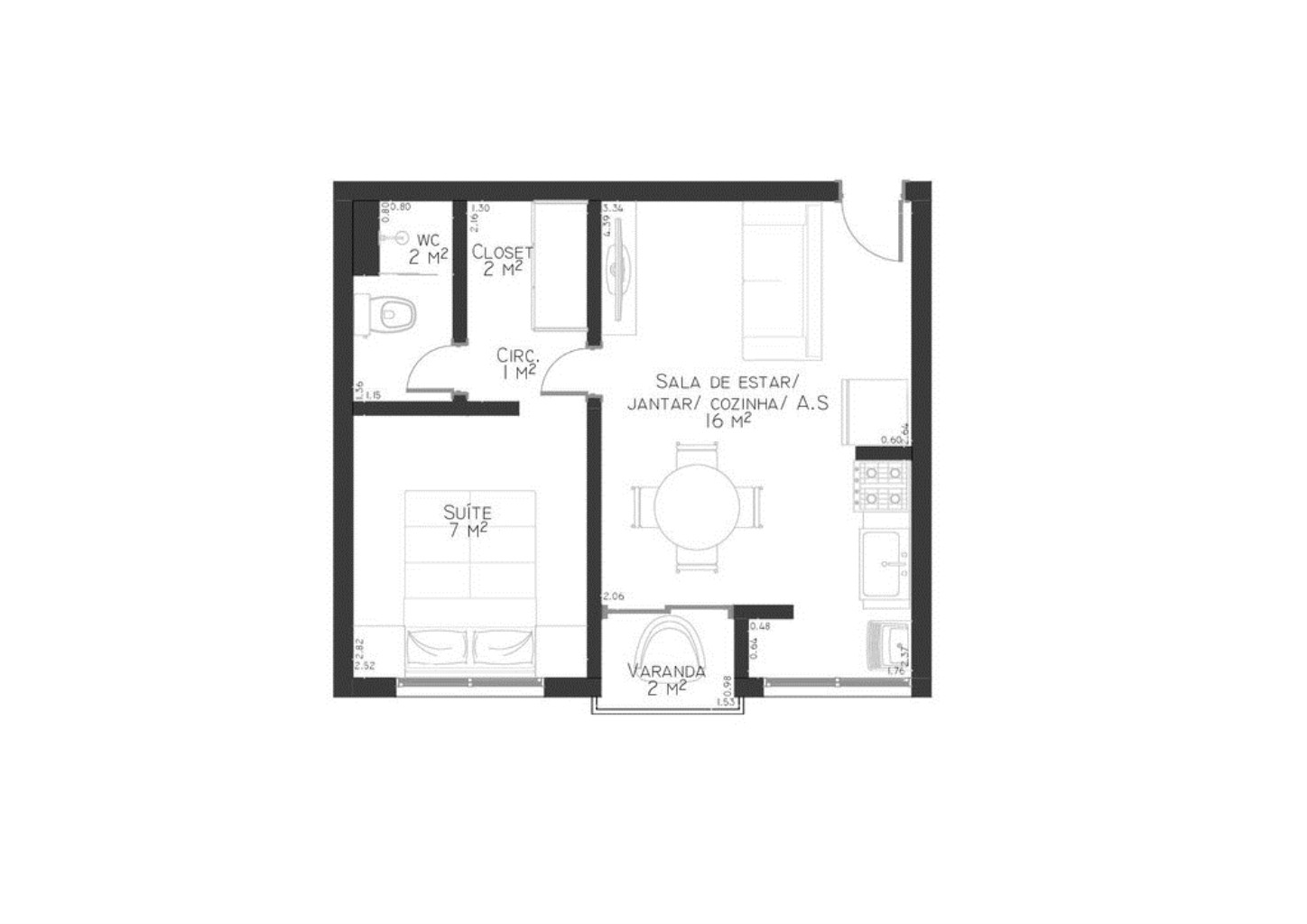 Apartamento, 1 quarto, 33 m² - Foto 11