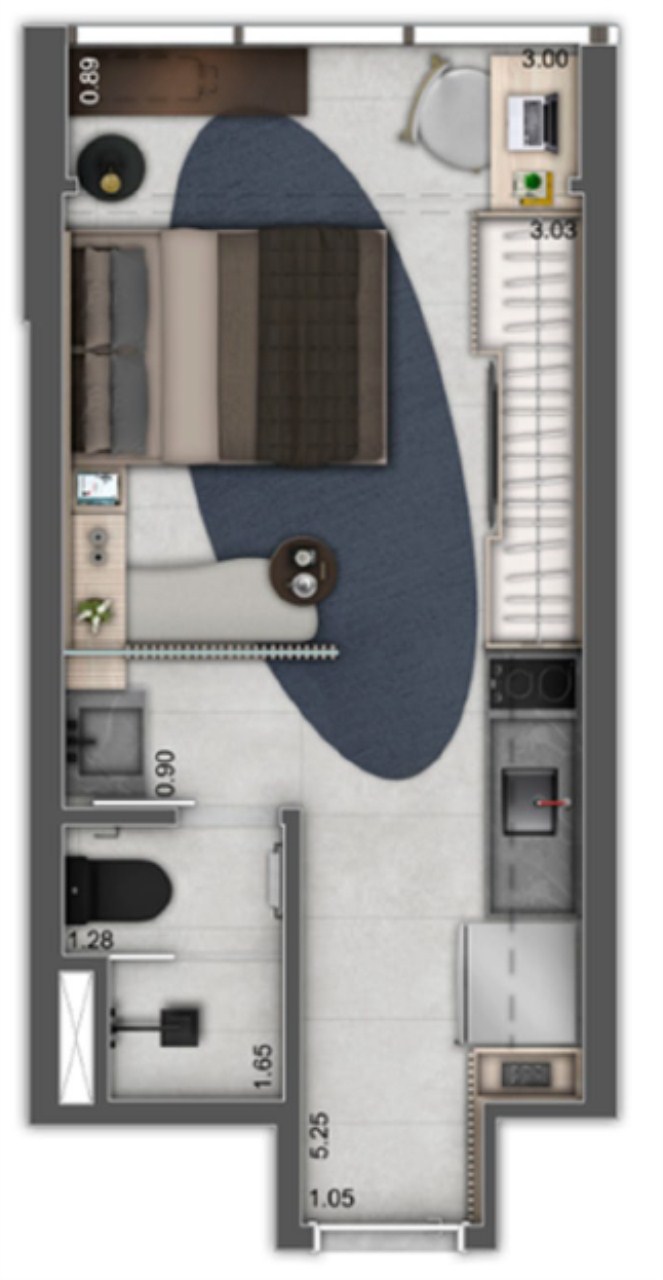 Apartamento, 1 quarto, 20 m² - Foto 21