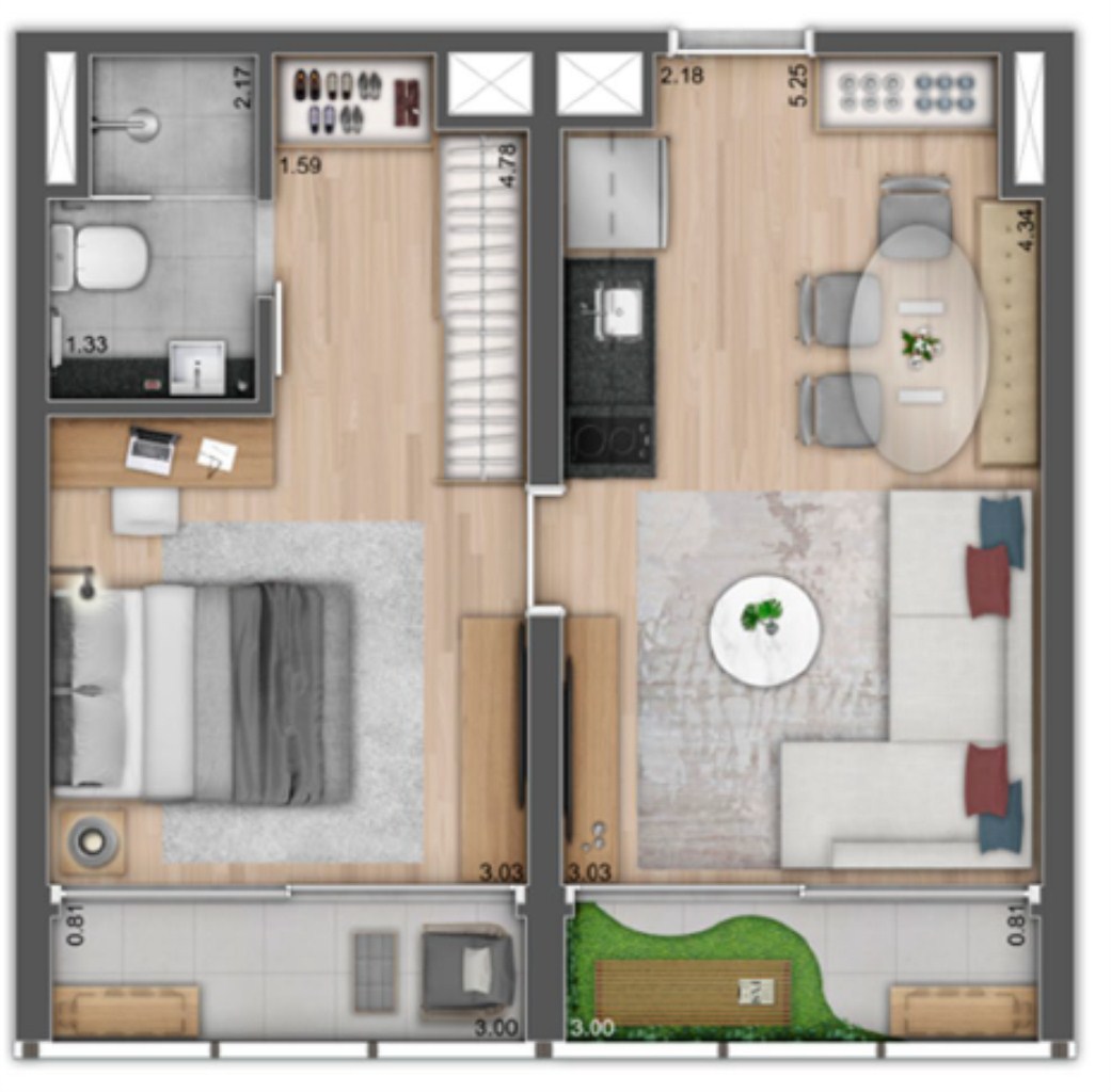 Apartamento, 1 quarto, 20 m² - Foto 28