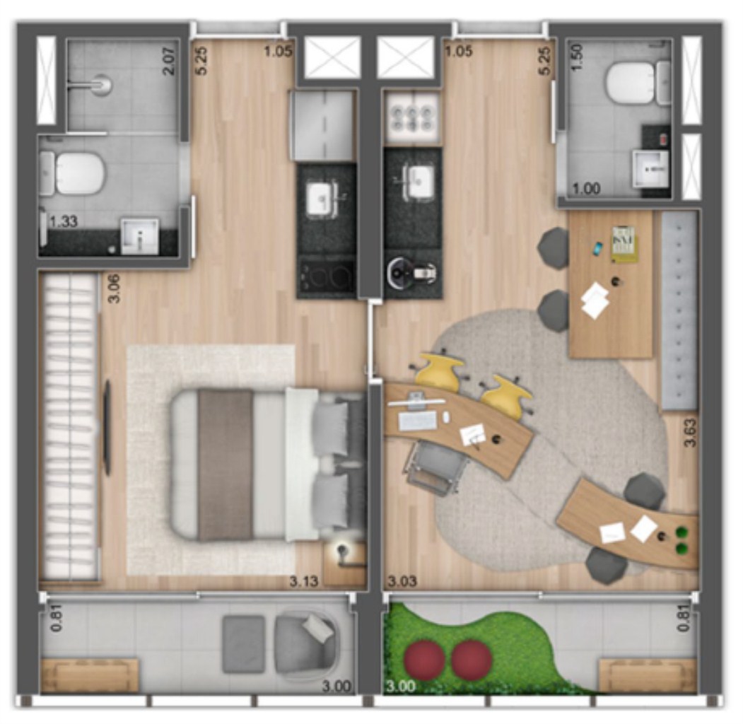 Apartamento, 1 quarto, 20 m² - Foto 29
