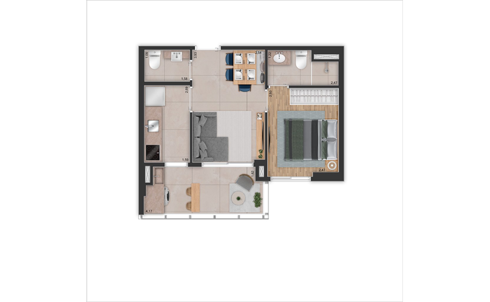 Apartamento, 1 quarto, 37 m² - Foto 17