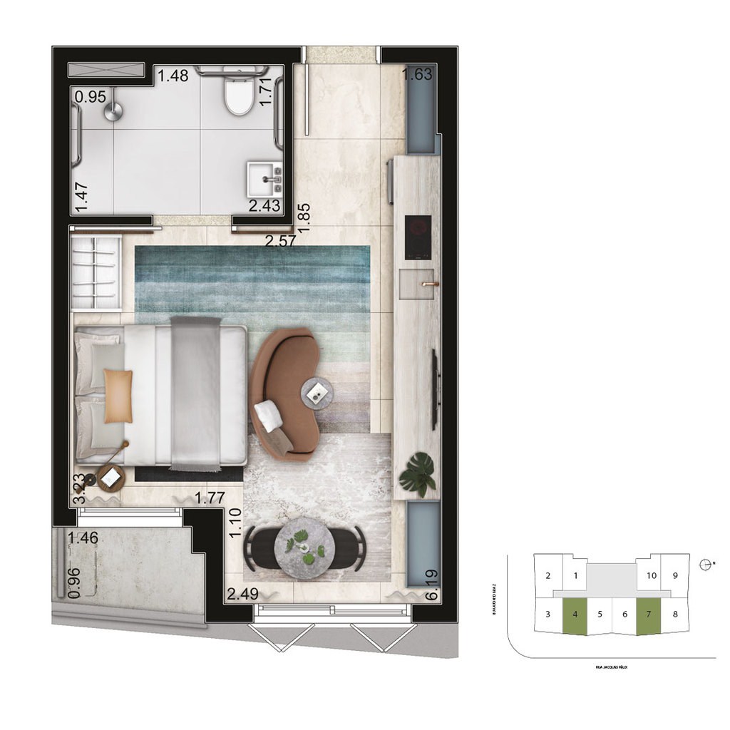 Apartamento, 2 quartos, 59 m² - Foto 21