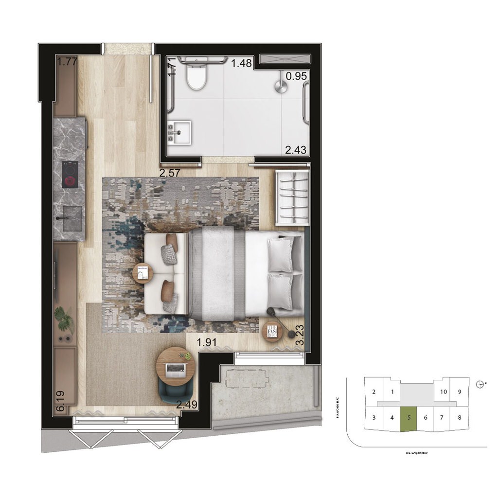 Apartamento, 2 quartos, 59 m² - Foto 22