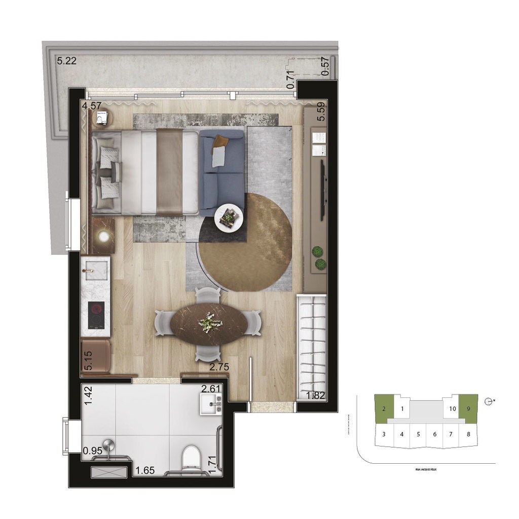 Apartamento, 2 quartos, 59 m² - Foto 25