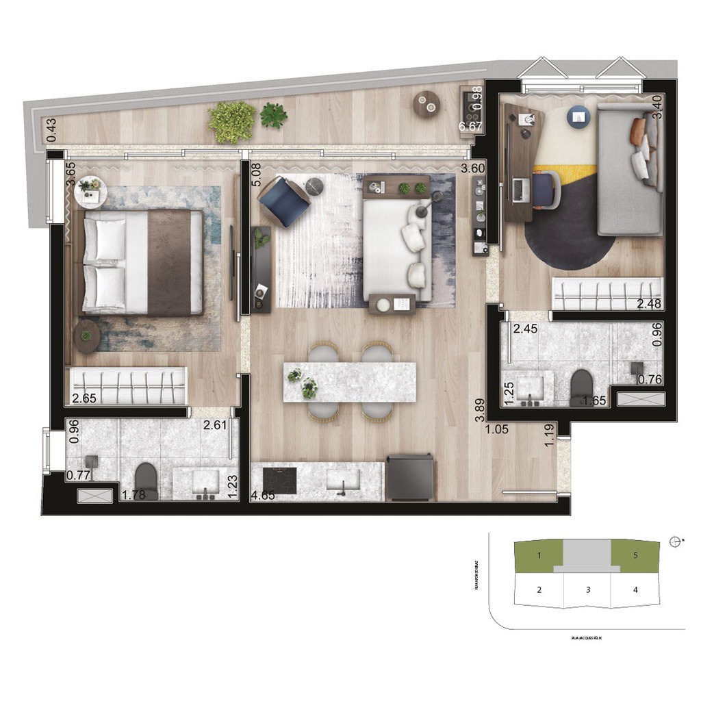 Apartamento, 2 quartos, 59 m² - Foto 26