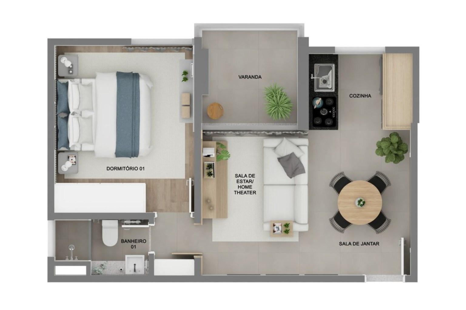 Apartamento, 1 quarto, 42 m² - Foto 9