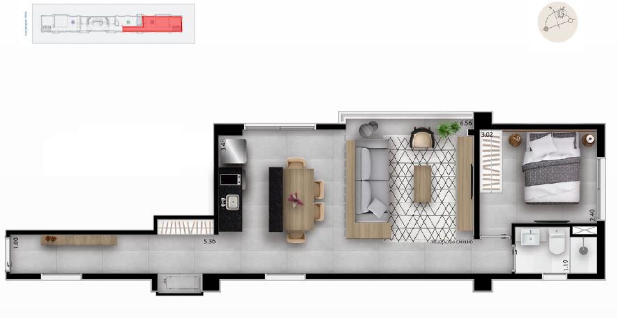 Apartamento, 1 quarto, 28 m² - Foto 14