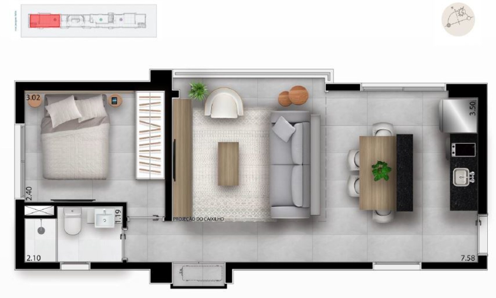 Apartamento, 1 quarto, 41 m² - Foto 13