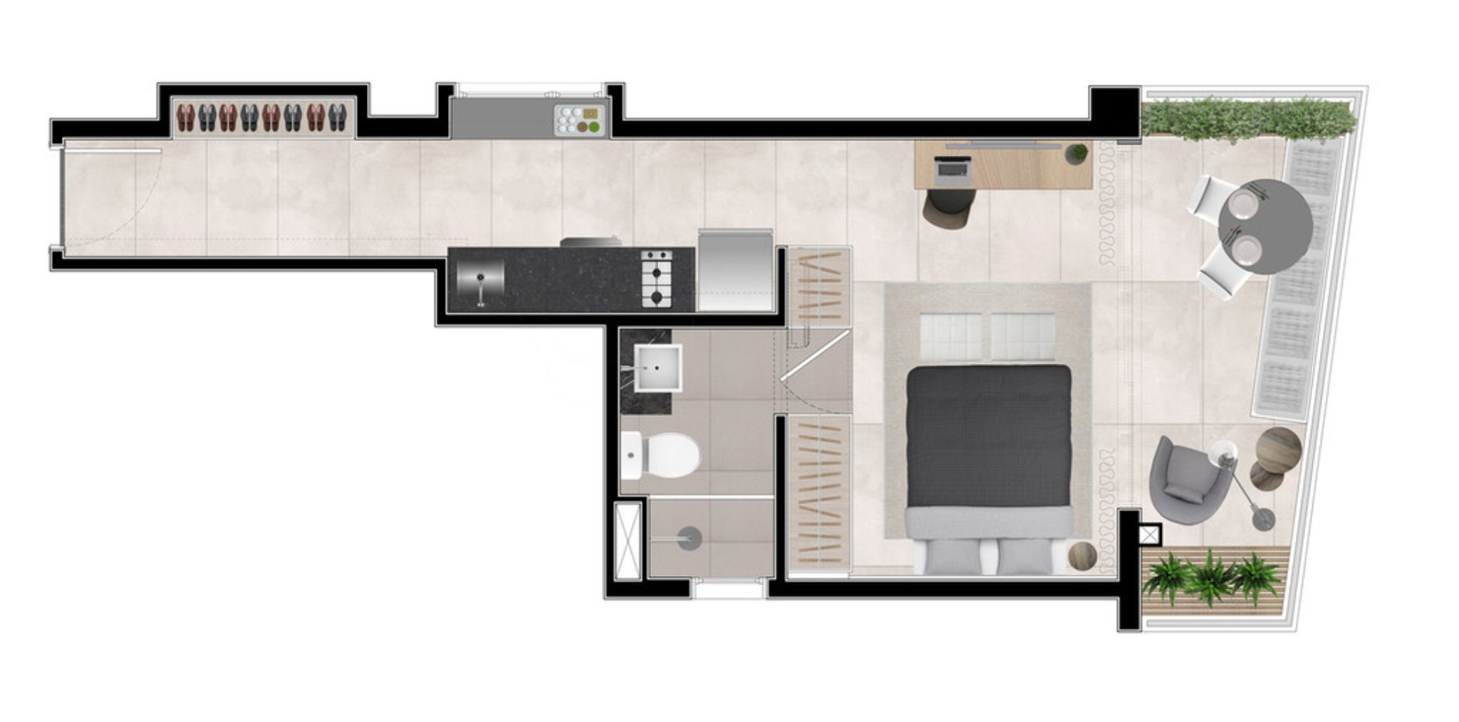 Apartamento, 1 quarto, 17 m² - Foto 18