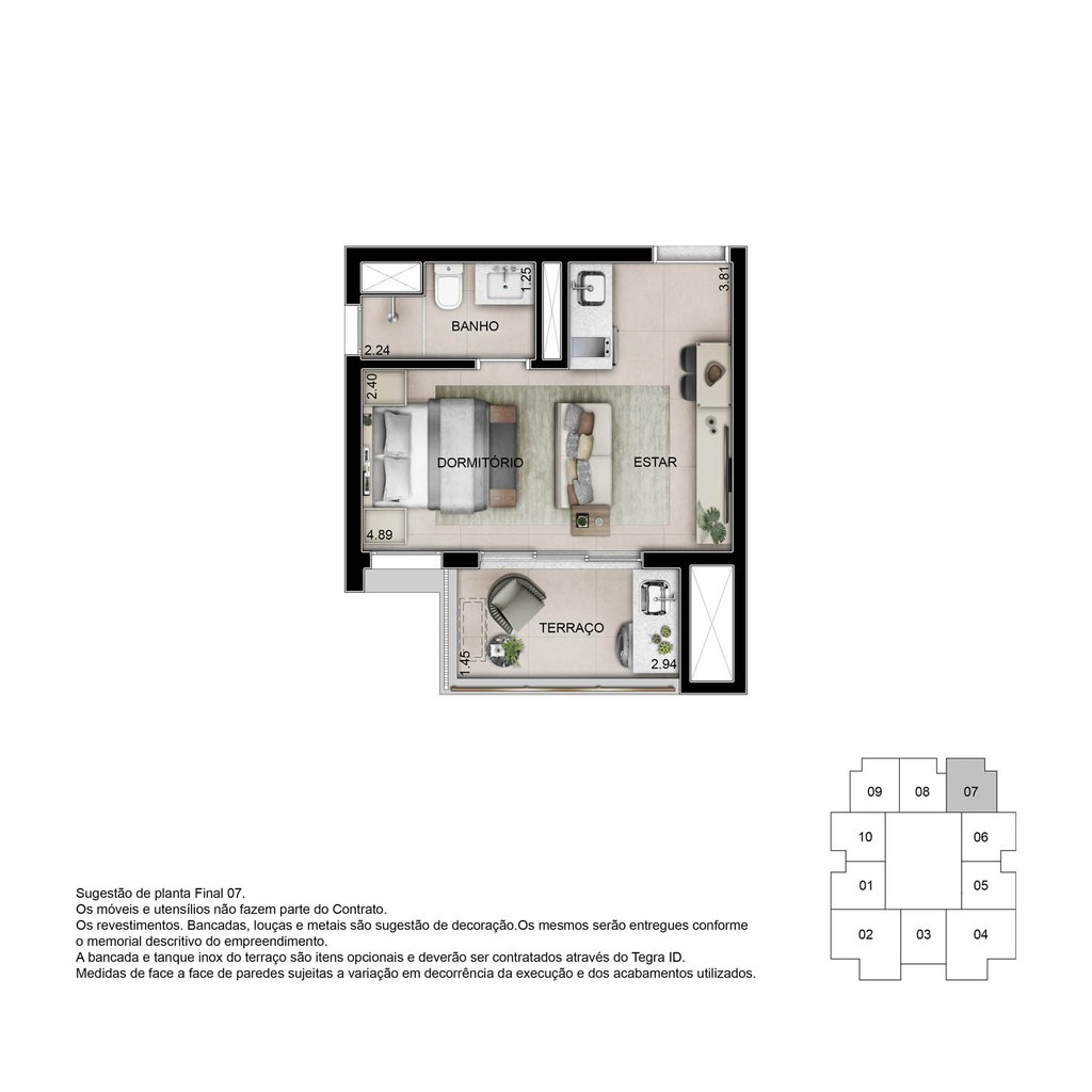 Apartamento, 1 quarto, 46 m² - Foto 26