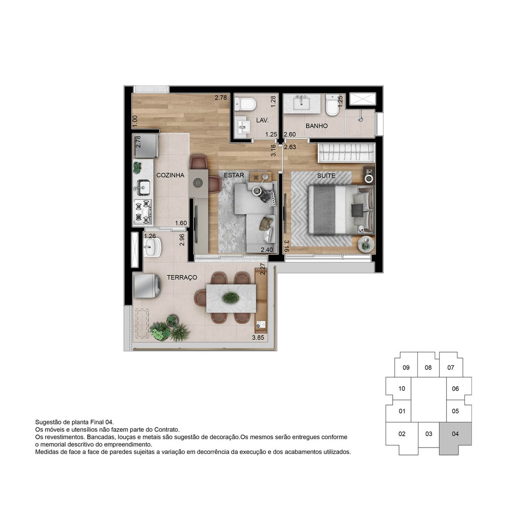 Apartamento, 1 quarto, 46 m² - Foto 28