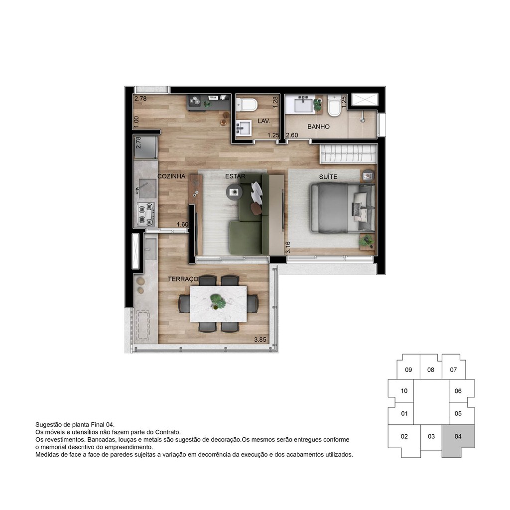 Apartamento, 1 quarto, 46 m² - Foto 29
