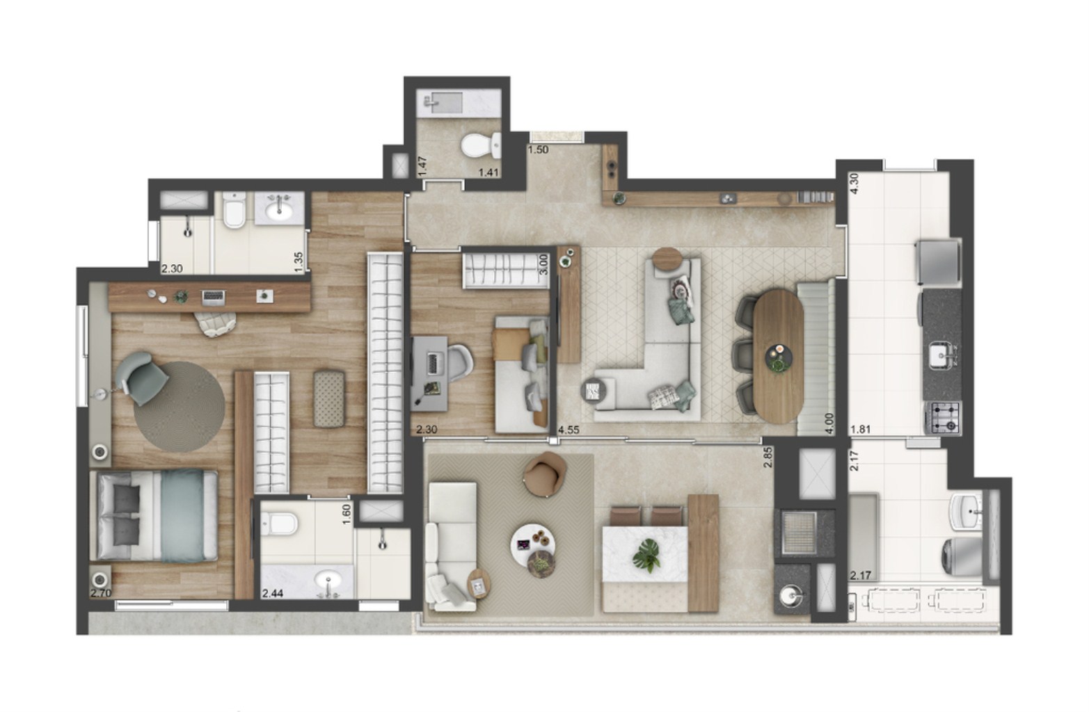 Apartamento, 3 quartos, 110 m² - Foto 22