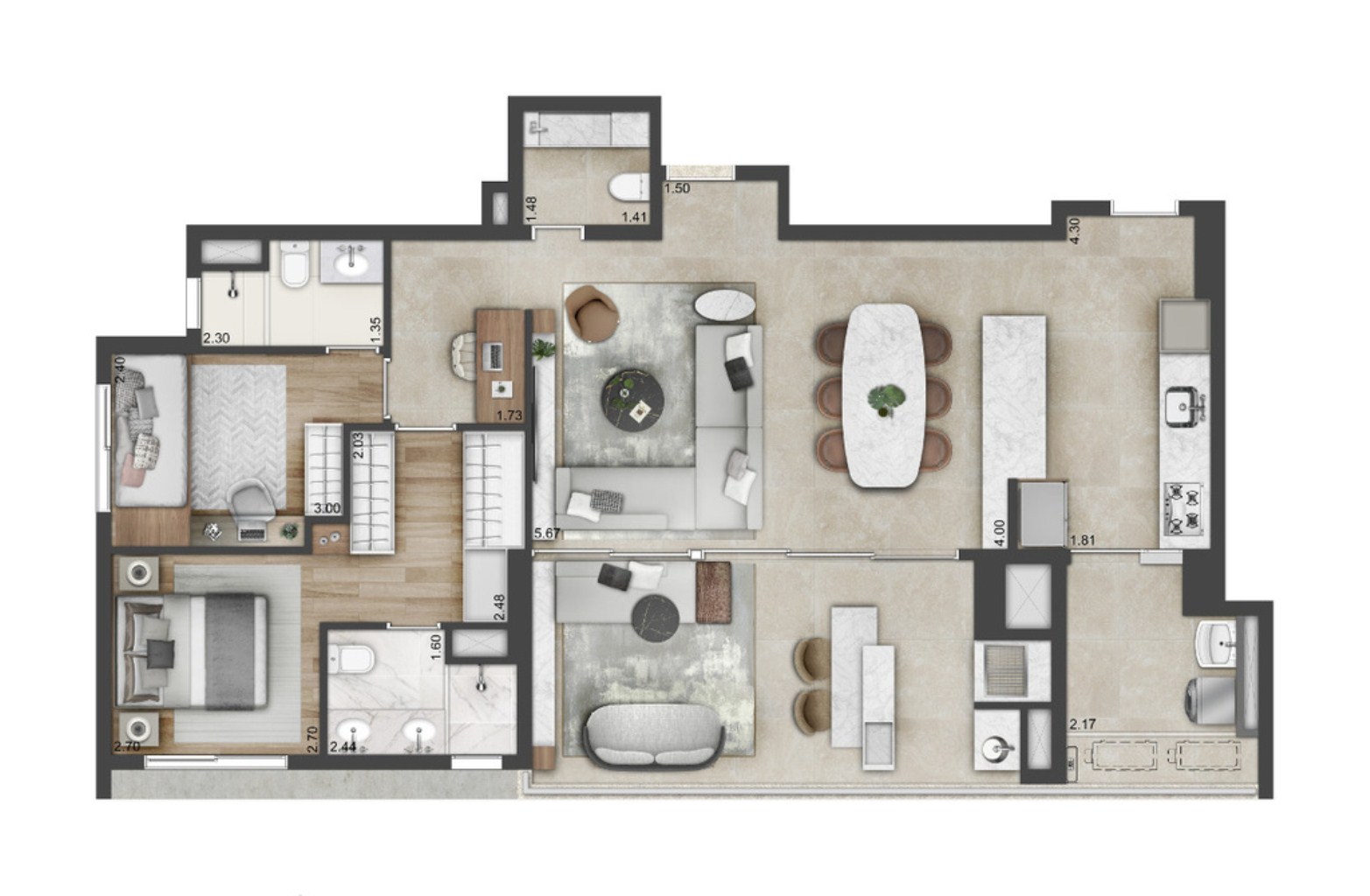 Apartamento, 4 quartos, 145 m² - Foto 21
