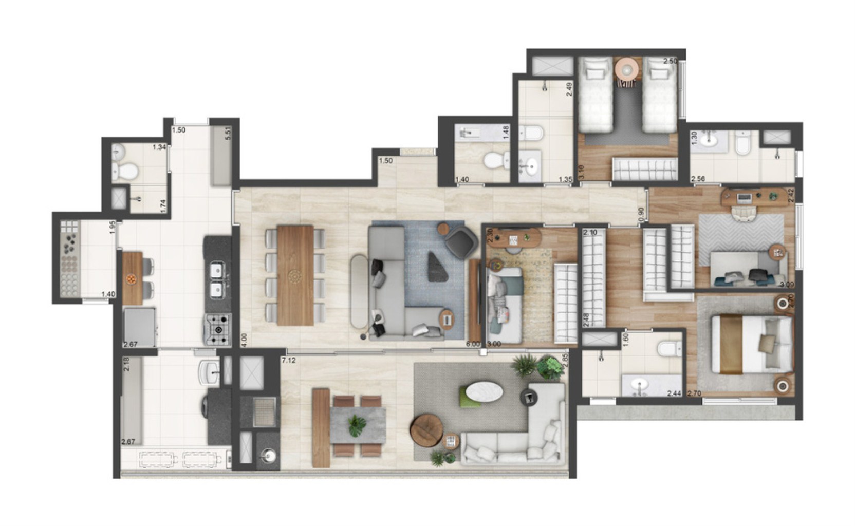 Apartamento, 4 quartos, 145 m² - Foto 23