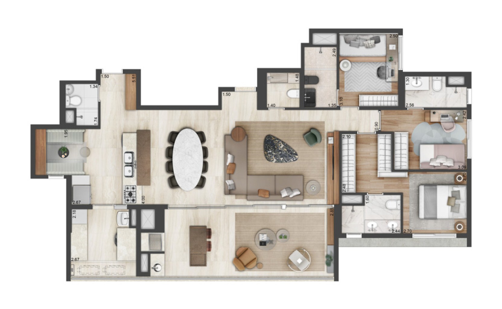 Apartamento, 4 quartos, 145 m² - Foto 24