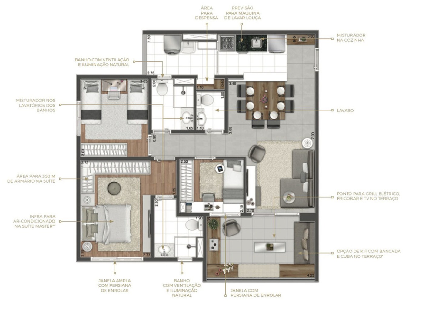 Apartamento, 4 quartos, 123 m² - Foto 34
