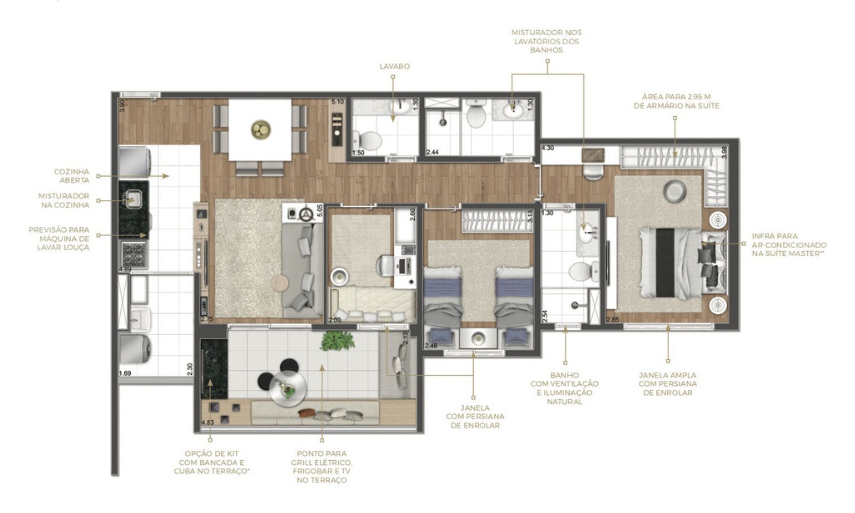 Apartamento, 4 quartos, 123 m² - Foto 36