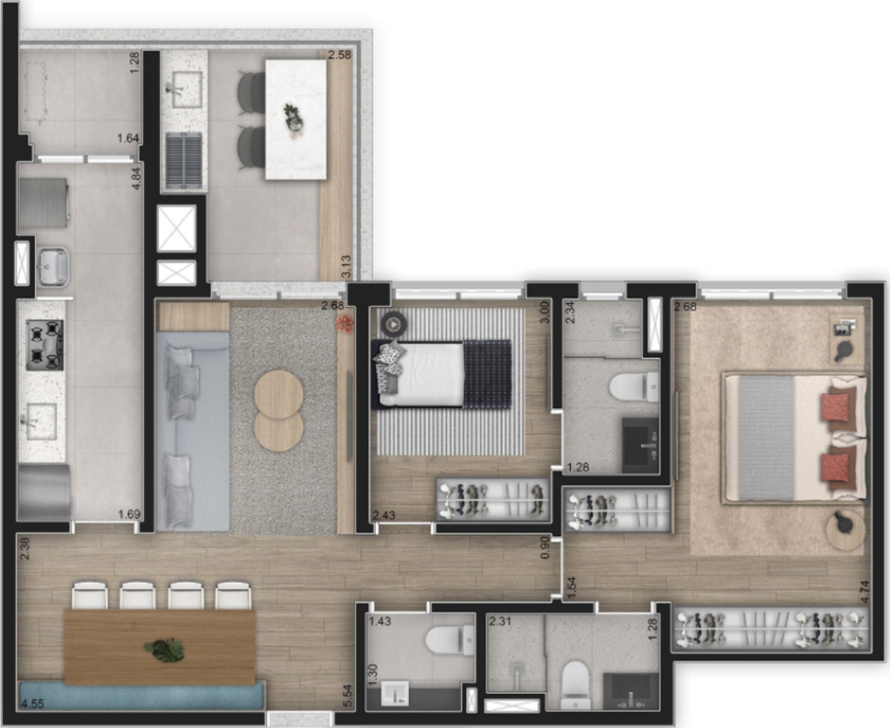 Apartamento, 2 quartos, 85 m² - Foto 27