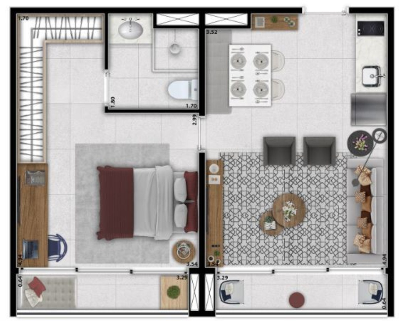 Apartamento, 1 quarto, 22 m² - Foto 20